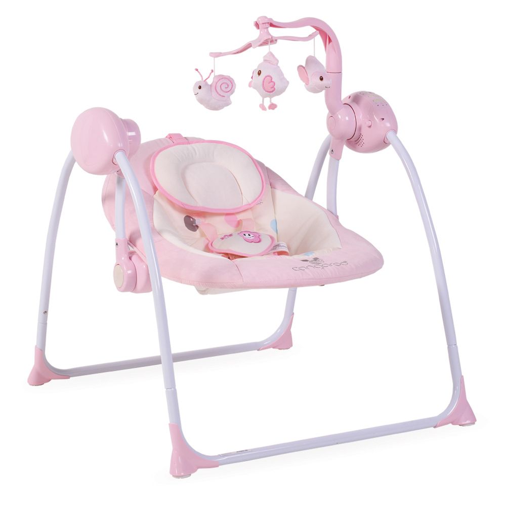 Ρηλάξ - κούνια Baby swing + pink cangaroo