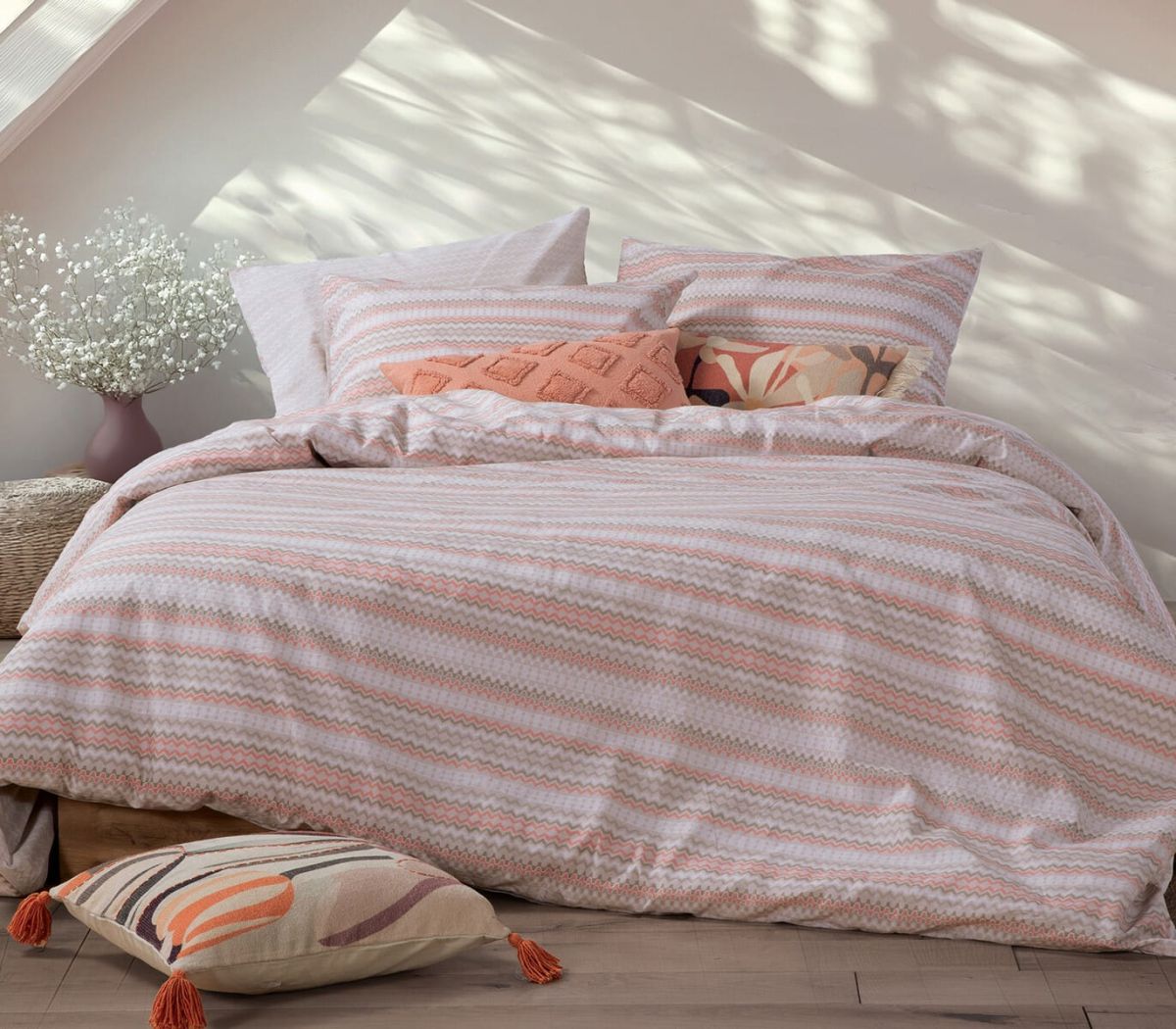 Σεντόνια διπλά σετ Quantro beige nef nef homeware